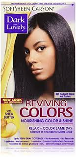 Have you ever used dark and lovely hair color products? Amazon Com Softsheen Carson Dark And Lovely Reviving Colors Nourishing Hair Color Shine Radiant Black 391 Beauty