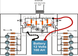How To Make A Simple 200 Va Homemade Power Inverter Circuit Square Wave Concept Power Inverters Circuit Projects Electronic Circuit Projects