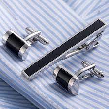 Luxury Tie Clip Cuff Links Set Luxury Gifts For Men Cufflink Set Mens Gifts