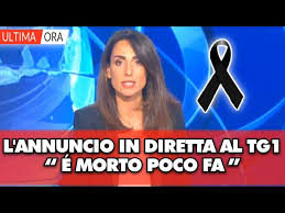Lacrime in Rai, il terribile annuncio in diretta al Tg1: “é morto poco fa...”  - YouTube