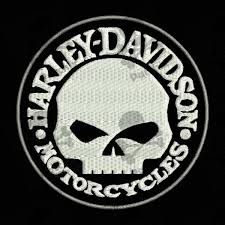 Skull motorcycle jacket vest back patch large 3pc. Embroidered Patch Harley Davidson Skull Patchix