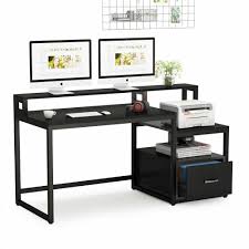 Multifunctional Workstation Computer Desk W Shelves File Drawer For Home Office In 2020 Computer Table Design Home Office Table Desk With File Drawer
