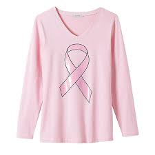 Hope Ribbon Tee In 2020 Hope Ribbon Women Long Sleeve Tops Trending Beauty Brands