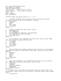 Ayat alquran yang tercantum pada soal no. Soal Uts Xii Ap Otomatisasi Tata Kehumasan Dan Keprotokolan