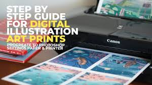 I found it incredible that a program such as photoshop gave us i enjoy doing traditional art. How To Prepare Your Digital Artwork For Print Step By Step Guide Digital Illustrations Art Prints Youtube