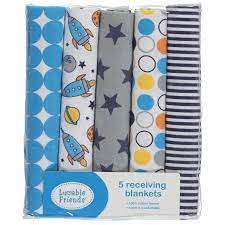 Luvable friends receiving blankets 7 pack is made of super soft flannel cotton for the softest touch on your baby's gentle skin. Luvable Friends 5 Count Flannel Receiving Blankets 22 00 Gel