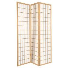 6 Ft Tall Window Pane Shoji Screen 3 Panels Oriental Furniture Target Hanging Room Dividers Living Room Divider Metal Room Divider