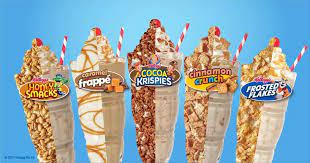 Breakfast Cereal Milkshakes Launch At Steak N Shake Honey Snacks Cinnamon Crunch Breakfast Donuts