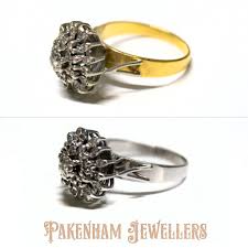 Traditional white gold is plated with a few microns of rhodium to achieve its signature white sheen. Rhodium Plating From Yellow Gold To White Gold Pakenham Jewellers