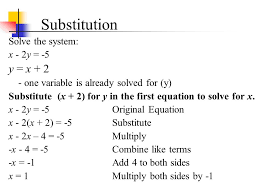 In this case, both equations are already solved for a variable; Solving Linear Systems Using Substitution There Are Two Methods Of Solving A System Of Equations Algebraically Elimination Substitution Usually Used Ppt Download