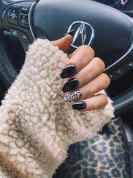 Black Acrylic Nail Ideas 2020 Leopard Nail Print Black Nails In 2020 Cheetah Print Nails Best Acrylic Nails Fire Nails