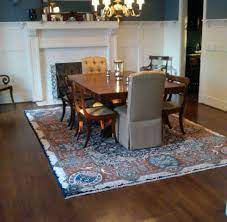 Your rug should not be so big that it covers your entire dining room. What Size Rug To Use For Your Dining Room