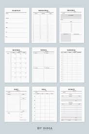 Printable Planner Hourly Undated Daily Planner Weekly Etsy In 2020 Planner Inserts Printable Weekly Planner Printable A5 Planner Inserts