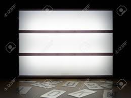 Led Light Box Blank Space With Alphabet Letters Below In Dark Stock Photo Picture And Royalty Free Image Image 142373804