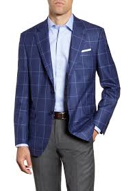 This style fits true to size. Peter Millar Hyperlight Classic Fit Windowpane Wool Blend Sport Coat Nordstrom Sport Coat Mens Clothing Styles Fall Outerwear