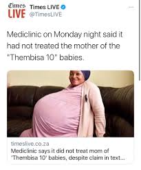 Gosiame thamara sithole gave birth to 10 babies this week,. Fcewngxi3r84bm