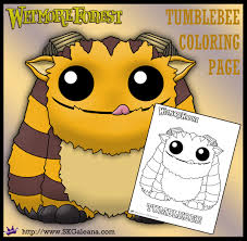 The best 130 harry potter printable coloring pages. Coloring Page Of Tumblebee From Funko S Wetmore Forest Skgaleana