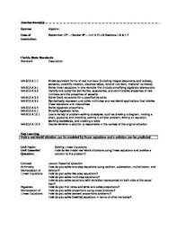 Unit 3 Algebra 1 Lesson Plans Algebra 1 Algebra Solving Linear Equations