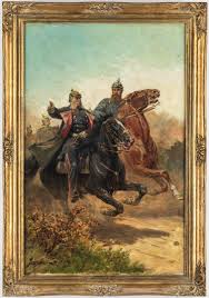 Lot 356 Jacobus Leisten O B Prussian Officers On Horseback War Art Featured Art Horseback