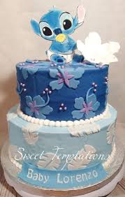 Baby Stitch Baby Shower Cake Disney Baby Shower Baby Shower Cakes Halloween Baby Shower