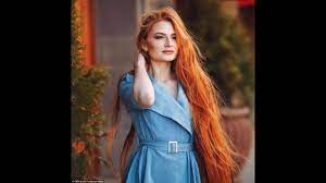 Long, red hair with stylized back. Thirteen Beautiful Women With Extremely Long Gorgeous Red Hair Stunning Ladies Youtube