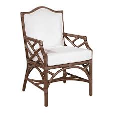 Chippendale Rattan Accent Chair Upholstered Seat Back Https Www Studio9furniture Com Chippendale Ind Upholstered Chairs Chippendale Chairs Dining Arm Chair