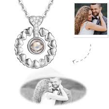 Typically, you will be able to track your order 3 business days from the time of purchase. Personalized Projection Photo Necklace Round Necklace Silver