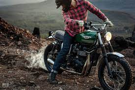 Mean And Green A Tasmanian Triumph Scrambler Custom Triumph Scrambler Custom Triumph Scrambler Scrambler
