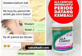 Testimoni Gla Complex Shaklee Period Tidak Teratur Rubiah Kadir