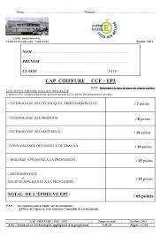 Voici les sujets corrigés des épreuves du cap coiffure et bp coiffure. Cap Coiffure Ccf Ep2 Sbssa