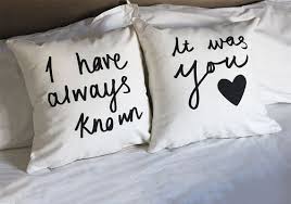 Lui Et Sien Oreillers Message Coussin Couvre 18 X 18 Pouces Pillows Decor Cushions