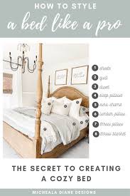 For a whole new bedroom look, get a matching bedroom suite! How To Style A Bed Like A Pro Micheala Diane Designs
