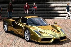 Ferrari Enzo Gold Chrome Ferrari Enzo Ferrari Hot Cars