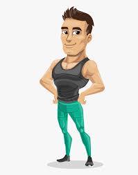 Gym Clipart Strong Man - Cartoon Fitness Png , Free Transparent ...