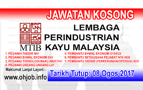 Maybe you would like to learn more about one of these? Jawatan Kosong Lembaga Perindustrian Kayu Malaysia Mtib 08 Ogos 2017 Jawatan Kosong Kerajaan Swasta Terkini Malaysia 2021 2022