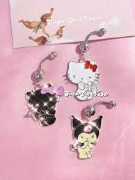 This website contains information, links, images and videos of sexually explicit material (collectively, the sexually explicit material). Y2k Kuromi Kitty Cute Belly Button Ring Sugarandvapor