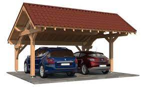 Carport Ixora Toit Asymetrique 6 30x5 41m Pin Douglas Toit Abri Voiture Ports De Voiture