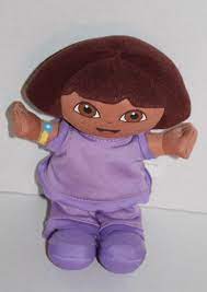 Fisher Price Dora The Explorer Plush Doll 2006 Stuffed Toy 8 Mattel Purple Nick Manhattan Toy Fur Real Friends Plush Dolls