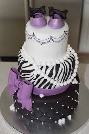 Black And White Baby Shower Cakes Black And White Baby Shower Zebra Purple Black And White Glamour Baby Shower Cake One Of My Baby Shower Cakes Baby Shower Purple Baby Shower Cakes Girl