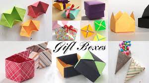 Top 10 Gift Box Paper Boxes Diy Activities Youtube Paper Box Diy Paper Gift Box Diy Box