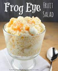 This recipe is simple and creative. Frog Eye Fruit Salad Yummy Healthy Easy