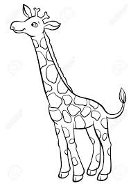 Hasil Gambar Untuk Giraffe Drawing Giraffe Drawing Giraffe Coloring Pages Cute Giraffe