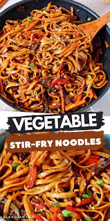 Asian Vegetable Stir Fry Noodles Vegetable Stir Fry Noodles Asian Noodle Recipes Quick Stir Fry Recipes
