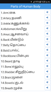 Human body internal parts such as the lungs, heart, and brain, are enclosed within the skeletal system and are housed within the different internal body cavities. Daily Words English To Tamil Apk For Android Free Download On Droid Informer