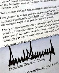 The president directs the executive branch of the federal government and. Americans Receiving Letters Signed By Trump Explaining Stimulus Checks Touting Coronavirus Response Abc News