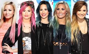 Color in this picture of demi lovato and share it with others today! Demi Lovato Releases Colorful Hair Extension Line Check Out Secret Color Ohnotheydidnt Livejournal Page 2