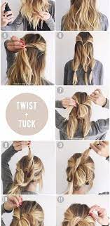 Thick and lengthy tresses can be plaited into some fabulous chunky dutch braids. Quick And Easy Updos For Medium Imposing Diy Hair Updo Hair Styles Medium Hair Styles Easy Hairstyles