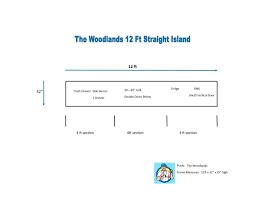 the woodlands 12 ft straight island plan landscape in 2019