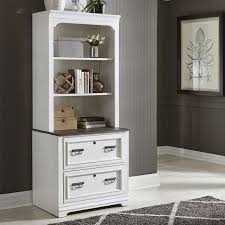 These file cabinet bookcase are trendy and reinforced. Bunching Lateral File Cabinet W Hutch By Liberty Furniture Furniturepick