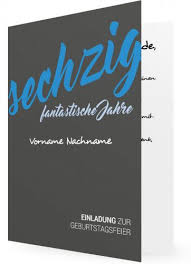 Vorlage Fur 60 Geburtstag Einladungen Graue Karte Blaue Schrift Geburtstag Einladung Vorlage Einladungen Einladung Geburtstag